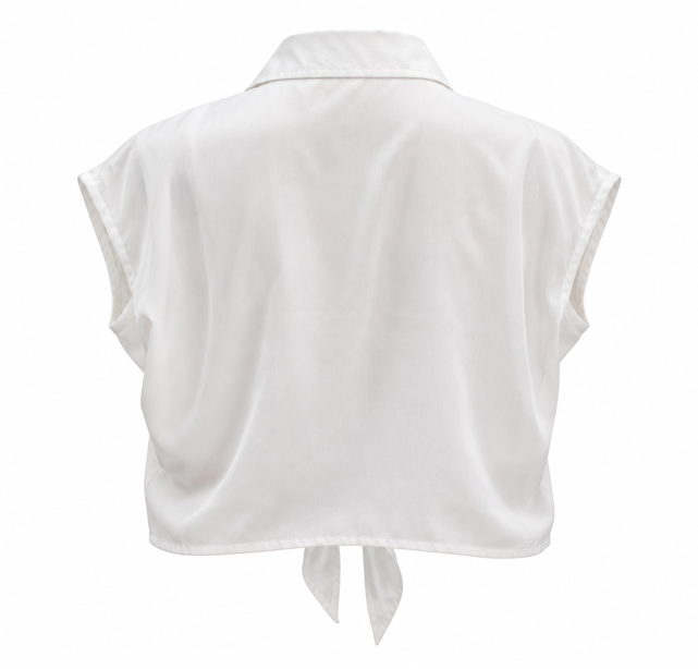 Áo Blouse Cộc Tay Croptop - 5