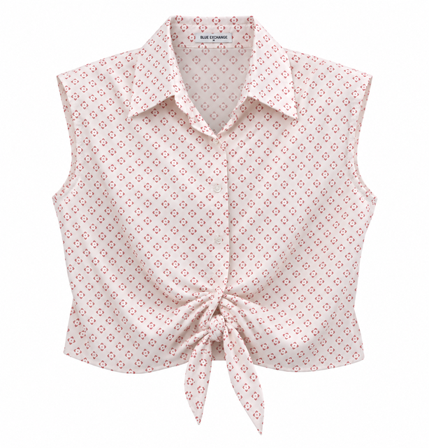 Áo Blouse Cộc Tay Croptop - 3