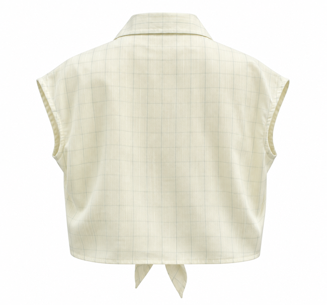 Áo Blouse Cộc Tay Croptop - 7