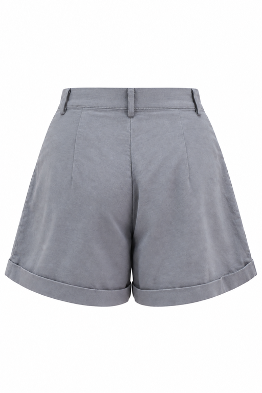 Quần Short Cạp Cao Vải Linen - 7