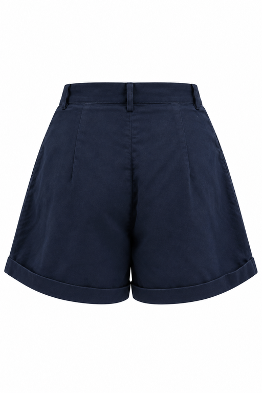 Quần Short Cạp Cao Vải Linen - 9
