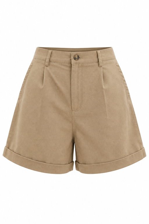 Quần Short Cạp Cao Vải Linen - 2