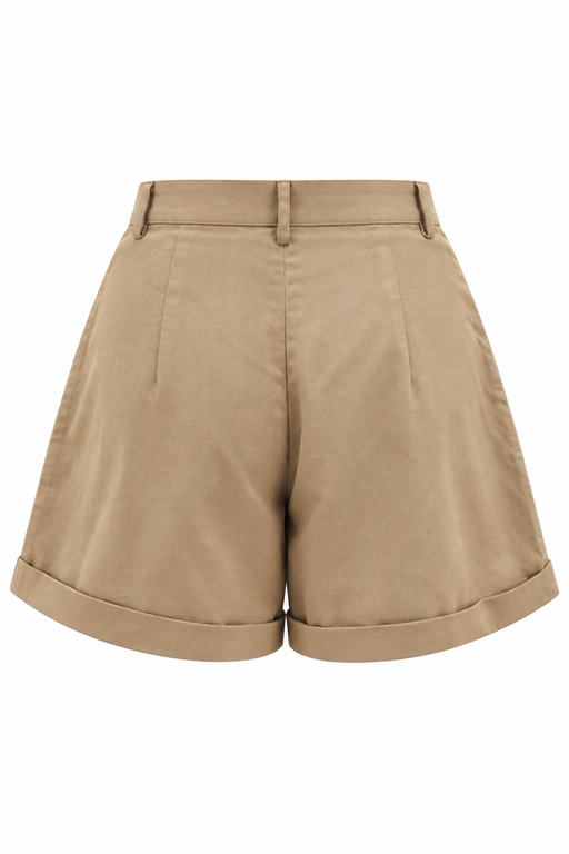 Quần Short Cạp Cao Vải Linen - 3