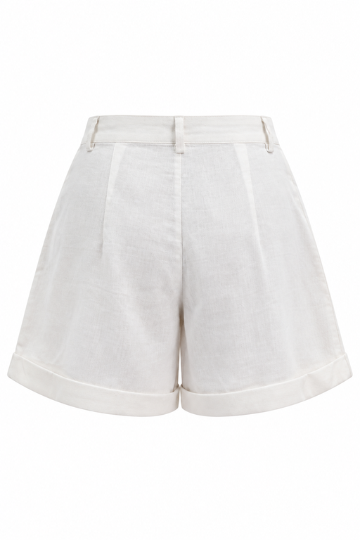 Quần Short Cạp Cao Vải Linen - 5