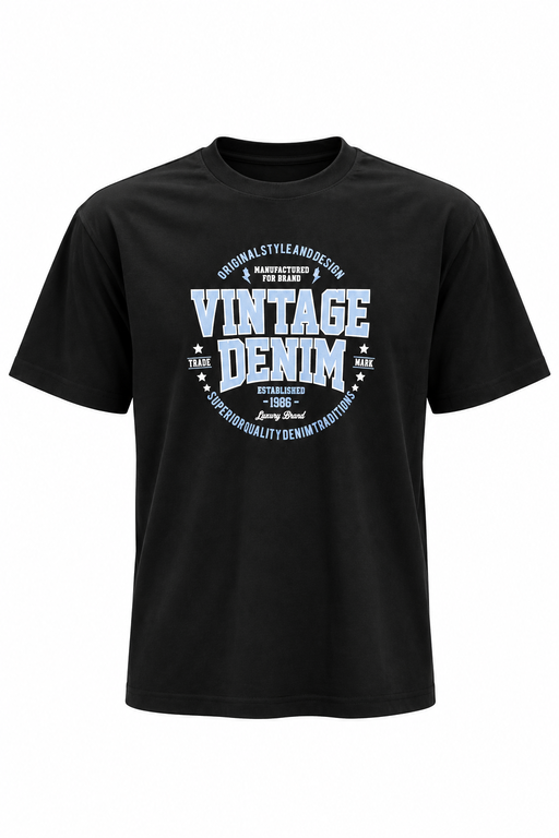 Áo Tshirt Cổ Tròn Nam VINTAGE DENIM - 3