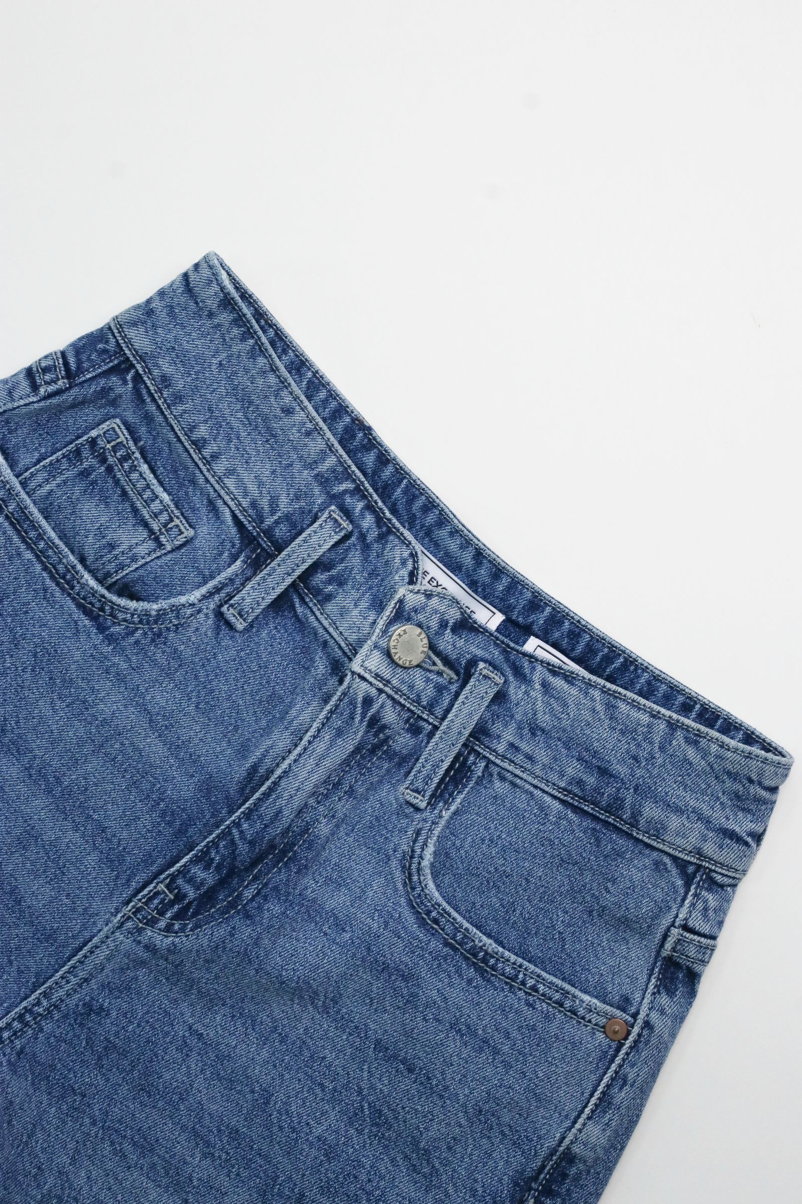 Quần Short Denim Nữ Cạp Cao - 4