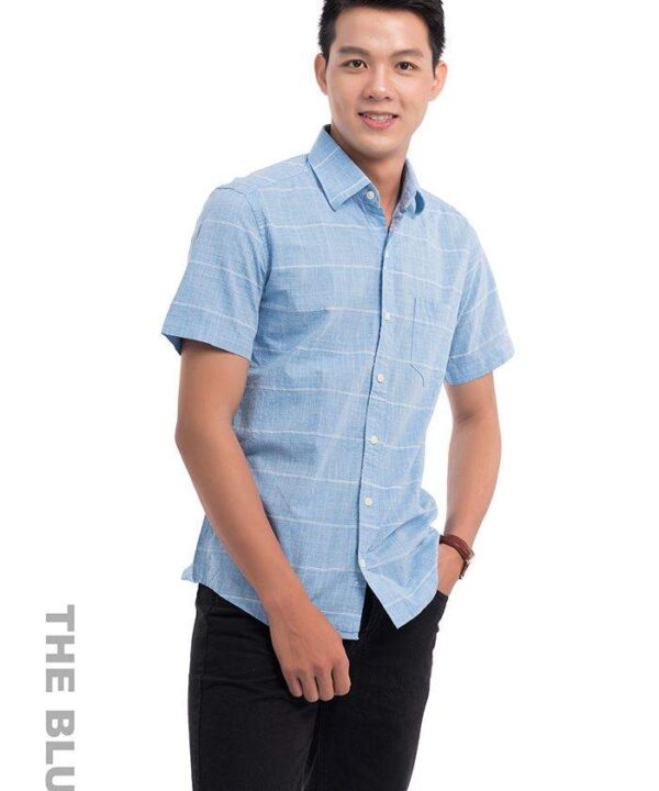 Men's Shirt HK1-MS19-N43, elegant, colorful