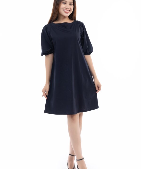 Đầm Nữ Cổ Thuyền Tay Bo TVM-B2M/19-524