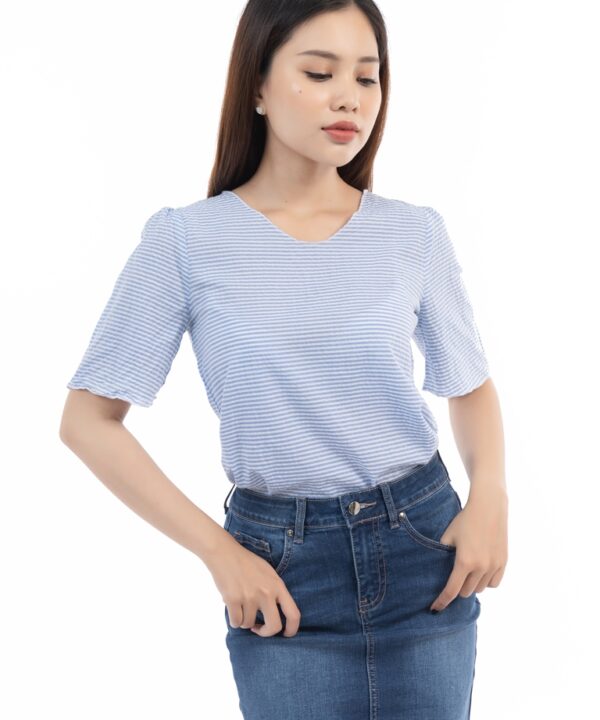 Áo Tay Ngắn Cổ Tim HK1-UBA19-83