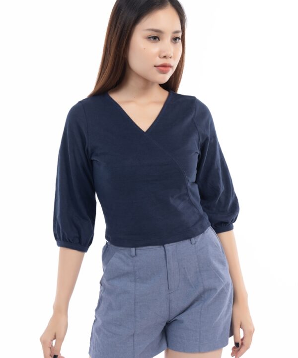 Áo Thun Nữ Cổ Tim Tay Lỡ TVM-T2M19-520