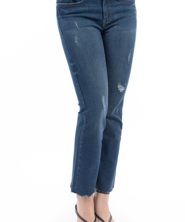 Quần Dài Jeans Nữ Ống Loe Cắt Lai QN1-JP2L19-009