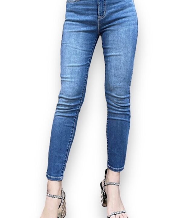 Quần Jeans Nữ Dài Form Skinny Lưng Thun QN1-JP2L23-001
